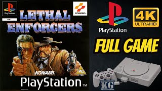 Lethal Enforcers I amp II  PS1  4K60ᶠᵖˢ UHD🔴 Longplay Walkthrough Playthrough Full Movie Game [upl. by Searby614]