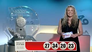 LOTTO 6aus49Gewinnzahlen von Samstag 27072024 [upl. by Airetahs]