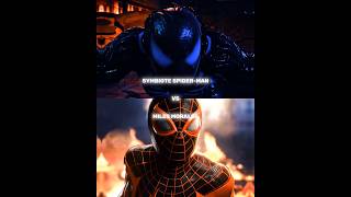 Symbiote SpiderMan Ps5 Peter Vs Miles Morales Ps5 Miles [upl. by Enellij]