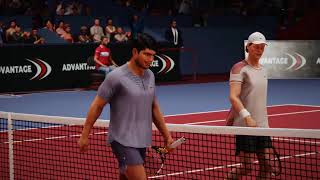 Carlos Alcaraz vs Jannik Sinner very hard Match at the Basel 2024 [upl. by Valerian]