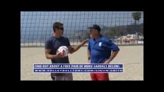 Sinjin Smith Teaches Beach Volleyball Setting Technique [upl. by Gilges]