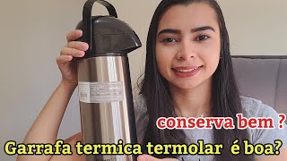 GARRAFA TÉRMICA INOX TERMOLAR LUMINA é BOA conserva o café por mais de 8 horas [upl. by Ettenig750]