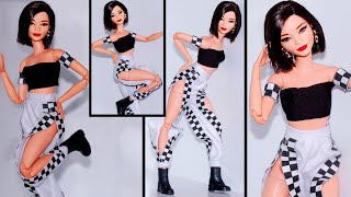 Barbie DIY Tutorial How to Make Pants for Your Doll Collection [upl. by Haldeman183]