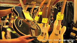 Anders Andersson Guitars  Wandre  Vintage Guitar Show Svendborg  VintageampRare [upl. by Aisats]