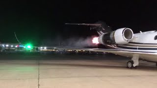 Cessna Citation X Hung Start FIREBALL [upl. by Niwdog]