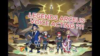 VOICE ACTING IN LEGENDS ARCEUS  From the Pokémon Teraleak [upl. by Aranahs542]