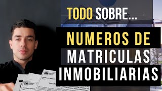 TODO LO QUE DEBES SABER SOBRE NUMEROS DE MATRICULA INMOBILIARIA [upl. by Ynamrej]