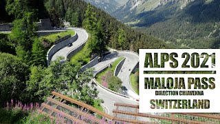 ALPS 2021  Maloja Pass to Chiavenna Italy BMW R1250 GS Adventure [upl. by Farrison]