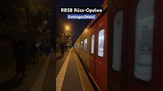 DettingenMainEinfahrt BR1440RB58➡️RüsselsheimOpelwerk br1440 hlb regionalbahn shorts [upl. by Yodlem]