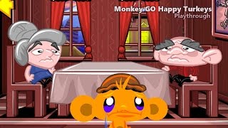 Monkey Go Happy Turkeys  walkthrough [upl. by Brendan]