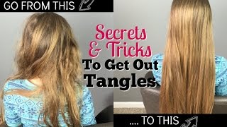 Secrets amp Tricks to Get Out Tangles  Hairbrushing without Tears [upl. by Adnawed]