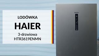 Lodówka Haier 3drzwiowa HTR3619ENMN – dane techniczne – RTV EURO AGD [upl. by Yanal607]