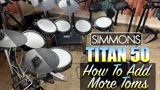 SIMMONS Titan50 How To Add More Toms [upl. by Stich715]