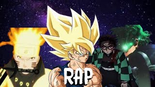 SHONEN JUMP RAP CYPHER  GOKU NARUTO TANJIRO AND DEKU [upl. by Taft]