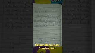 Engineering Physics  Helium Neon Laser Construction  Working [upl. by Robaina]