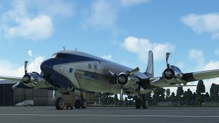 First look in a long time at the PMDG Douglas DC6 in Microsoft Flight Simulator [upl. by Ruford]