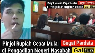 Rupiah Cepat Gugat Ke Pengadilan Nasabah Yang Galbay [upl. by Eeralih]