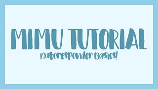 Autoresponders The Basics  Mimu Discord Bot Tutorial [upl. by Migeon]