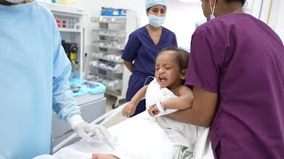 Crying Baby going under General Anaesthesia [upl. by Imotih]