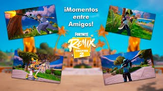 Fortnite TEMPORADA REMIX Momentos Random con Amigos [upl. by Goober]