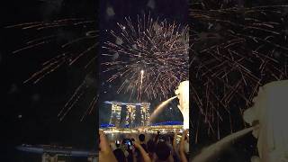 マリーナベイサンズに上がる花火！／Fireworks over Marina Bay Sands singapore shorts [upl. by Doerrer816]