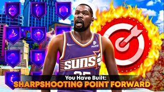 This NEW “SHARPSHOOTING POINT FORWARD” BUILD is OVERPOWERED in NBA 2K24🔥🔥🔥 BEST SMALL FORWARD [upl. by Seek]