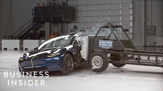 Why Teslas Model 3 Received A 5Star Crash Test Rating [upl. by Iaria]