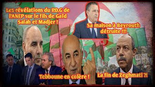 Les révélations du PDG de l’ANEP sur le fils de Gaïd Salah et Madjer  la fin de Zeghmati [upl. by Ajnotal810]