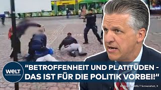 MANNHEIM Polizist Rouven L stirbt nach TerrorAttacke in Mannheim  CDU fordert Sicherheitsreform [upl. by Spada]