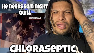 HE IS ACTALLY CRAZY LOL  Eminem Chloraseptic REACTION [upl. by Barncard]