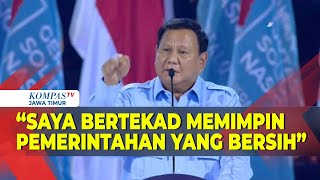 Presiden Prabowo Tegaskan Dirinya Bertekad Pimpin Pemerintahan yang Bersih [upl. by Munster]