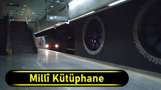 Metro Station Millî Kütüphane  Ankara 🇹🇷  Walkthrough 🚶 [upl. by Sheeb648]