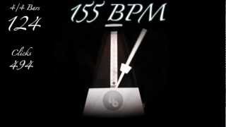 155 BPM Metronome [upl. by Yecak148]