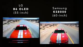 DeJudder  DeBlur LG B6 OLED vs Samsung KS8000 [upl. by Ayahsey]