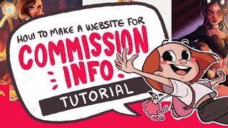 🎓 How to Build a Website for COMMISSION INFO [upl. by Kora]