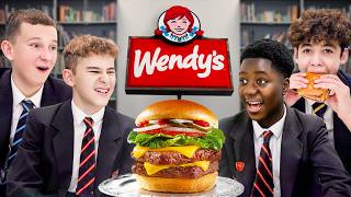 British Highschoolers try Wendys for the first time [upl. by Odlabso459]