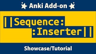 Anki Addon Showcase Random Sequence Inserter [upl. by Wiskind]