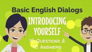 Basic English Dialogs Introducing Yourself [upl. by Lienet885]