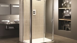 3 Sided Shower Enclosure with Sliding Door [upl. by Retsevlys]