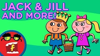 Jack and Jill AND MORE  OVER 20 MINUTES Of Songs For Kids  Fredbot Nursery Rhymes for Kids [upl. by Ahsiemak]