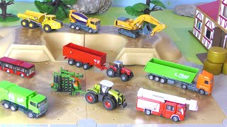 Baustelle Bauernhof amp Trecker für Kinder  Feuerwehr amp Bagger  Kinder Spielzeugwelt [upl. by Taveda]