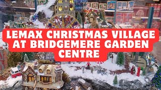 Lemax Christmas Model Village display at Blue Diamond Garden Centre Bridgemere 2024 [upl. by Decca]