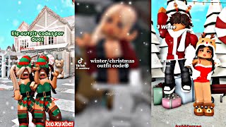 Aesthetic Christmas Outfits Codes for Bloxburg Tiktoks ♥️  Bloxburg Outfit Codes  Roblox [upl. by Connett]