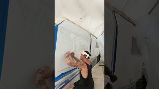 Yacht Painting Timelapse of Custom Artwork in Trinidad 🇹🇹⛵️ sailing boating [upl. by Derdlim426]