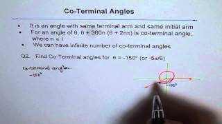 Find CoTerminal Angles Q2 [upl. by Eixid]