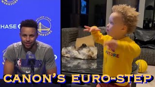 📺 Stephen Curry on Canon’s Eurostep initiation of Damion Lee “Kelenna Azubuike taught him that…” [upl. by Ainafets]