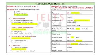 IELTS LISTENING TEST 17 What is the applicants residency status citizen temporary ehjagraon [upl. by Chase]