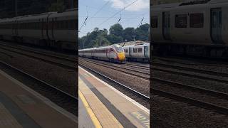 Class 801 overtakes Class 700 at Hitchin train britishrail britishrailways class801 lner [upl. by Linoel]