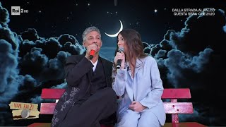 Fiorello e la figlia Angelica cantano quotLa prima cosa bellaquot  Viva Rai2 19032024 [upl. by Ynottirb]