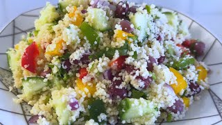 Deliciously healthy couscous salad recipe [upl. by Ekralc484]